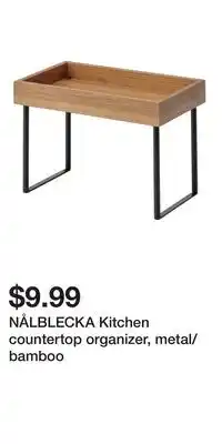 IKEA NÅLBLECKA Kitchen countertop organizer, metal/bamboo offer