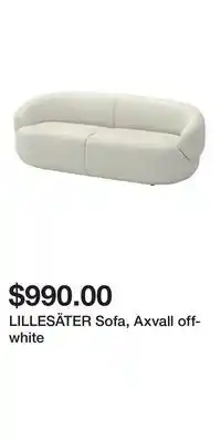 IKEA LILLESÄTER Sofa, Axvall off-white offer