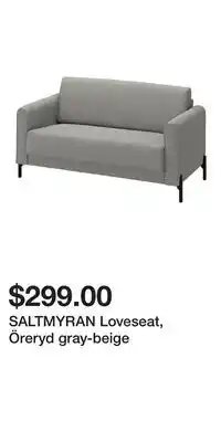 IKEA SALTMYRAN Loveseat, Öreryd gray-beige offer