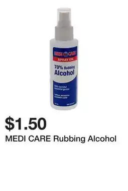 Dollarama MEDI CARE Rubbing Alcohol offer