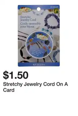 Dollarama Stretchy Jewelry Cord On A Card offer