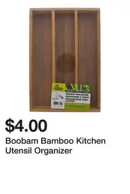 Dollarama Boobam Bamboo Kitchen Utensil Organizer offer