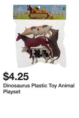 Dollarama Dinosaurus Plastic Toy Animal Playset offer