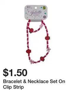 Dollarama Bracelet & Necklace Set On Clip Strip offer