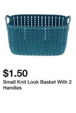 Dollarama Small Knit Look Basket With 2 Handles offer