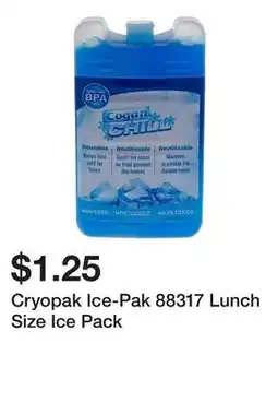 Dollarama Cryopak Ice-Pak 88317 Lunch Size Ice Pack offer