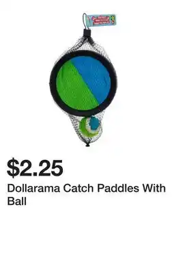 Dollarama Dollarama Catch Paddles With Ball offer