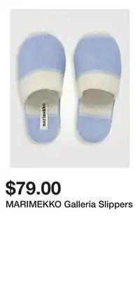 Holt Renfrew MARIMEKKO Galleria Slippers offer