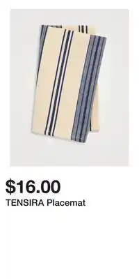 Holt Renfrew TENSIRA Placemat offer
