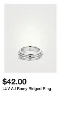 Holt Renfrew LUV AJ Remy Ridged Ring offer