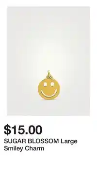 Holt Renfrew SUGAR BLOSSOM Large Smiley Charm offer