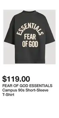 Holt Renfrew FEAR OF GOD ESSENTIALS Campus 90s Short-Sleeve T-Shirt offer