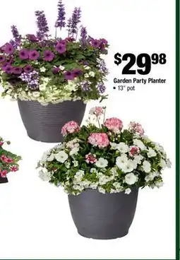 Home Depot Garden party planter 13 pot offer