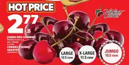 Independent Grocer JUMBO RED CHERRIES offer