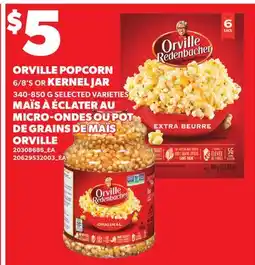 Independent Grocer ORVILLE POPCORN, 6/8'S OR KERNEL JAR offer