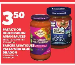 Independent Grocer PATAK'S OR BLUE DRAGON ASIAN SAUCES offer