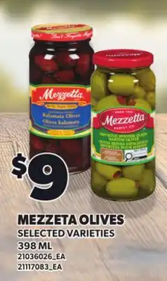 Independent Grocer MEZZETA OLIVES offer