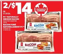 Independent Grocer PC NATURALLY SMOKED BACON offer