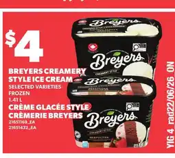 Independent Grocer BREYERS CREAMERY STYLE ICE CREAM offer