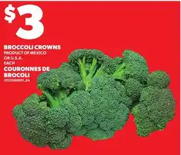 Independent Grocer BROCCOLI CROWNS offer