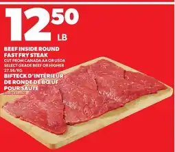 Independent Grocer BEEF INSIDE ROUND FAST FRY STEAK offer