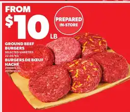 Independent Grocer GROUND BEEF BURGERS offer