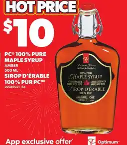 Independent Grocer PC 100% PURE MAPLE SYRUP offer
