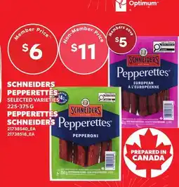 Independent Grocer SCHNEIDERS PEPPERETTES offer