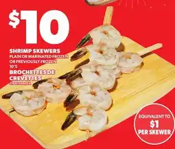 Independent Grocer SHRIMP SKEWERS, 10'S offer