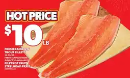 Independent Grocer FRESH RAINBOW TROUT FILLETS offer
