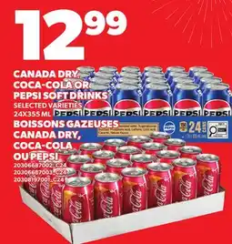 Independent Grocer CANADA DRY, COCA-COLA OR PEPSI SOFT DRINKS offer