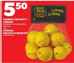 Independent Grocer FARMER'S MARKET LEMONS, 2 LB offer
