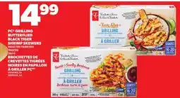 Independent Grocer PC GRILLING BUTTERFLIED BLACK TIGER SHRIMP SKEWERS offer
