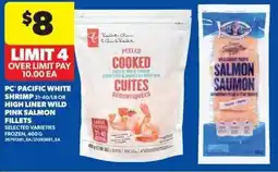 Real Canadian Superstore PC pacific white shrimp offer