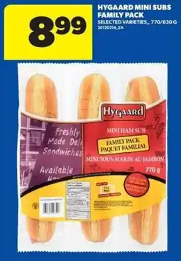 Real Canadian Superstore Hygaard mini subs family pack offer