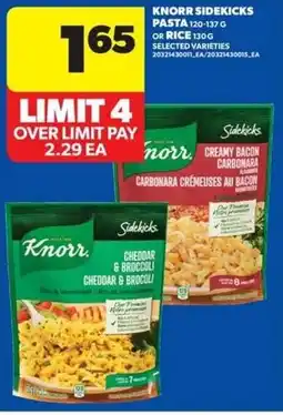 Real Canadian Superstore Knorr sidekicks pasta offer