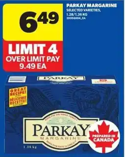 Real Canadian Superstore Parkay margarine offer