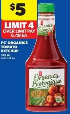 Real Canadian Superstore PC organics tomato ketchup offer