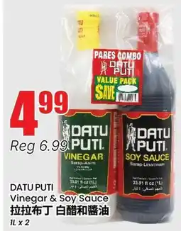 Btrust Supermarket DATU PUTI Vinegar & Soy Sauce offer