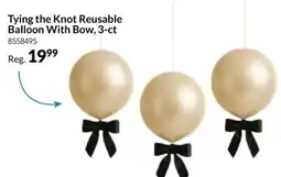 Party City Tying the Knot Reusable Balloon With Bow, 3-ct offer