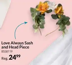 Party City Love Always Sash and Head Piece offer