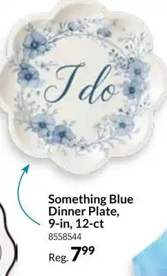 Party City Something Blue Dinner Plate, 9-in, 12-ct offer
