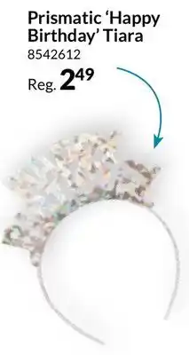 Party City Prismatic 'Happy Birthday' Tiara offer
