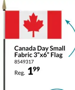 Party City Canada Day Small Fabric 3 x6 Flag offer