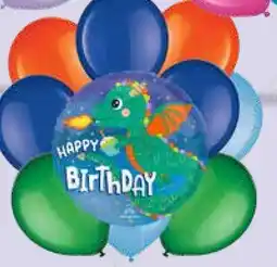 Party City Happy Birthday Cute Dragon Balloon Bouquet, 10-pk offer