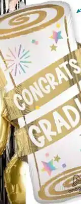 Party City Satin Grad Party Diploma Balloon, 30-in offer