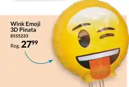 Party City Wink Emoji 3D Pinata offer