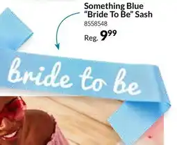 Party City Something Blue Bride To Be Sash offer
