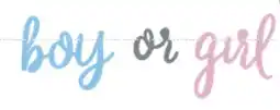 Party City Gender Reveal Boy Or Girl Banner, 7-ft offer