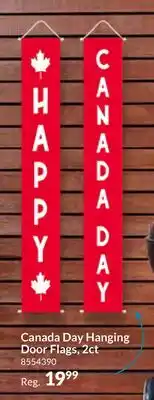 Party City Canada Day Hanging Door Flags, 2ct offer